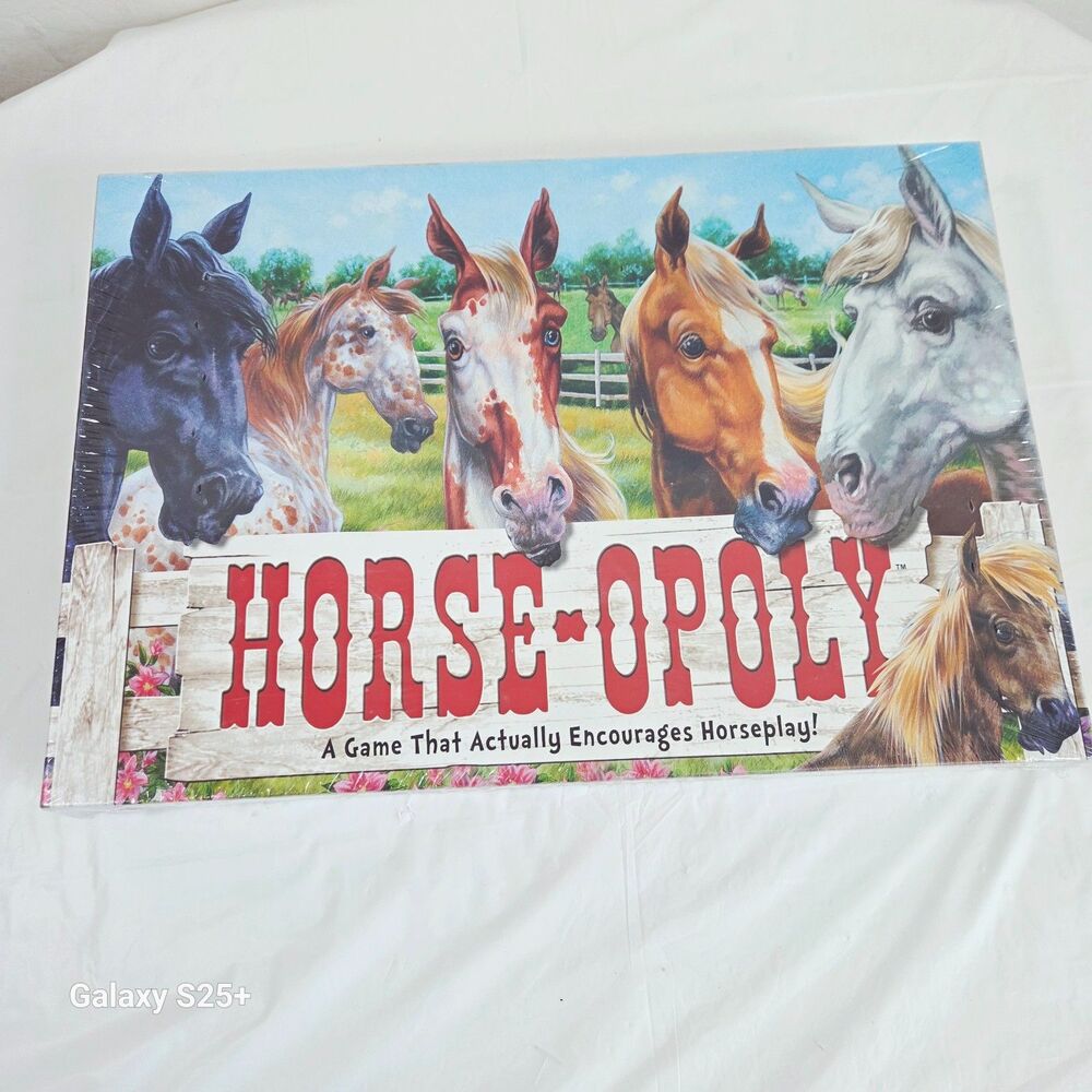 Horse-Opoly Board Game by Late for the Sky Complete Equestrian Edition